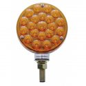 Lamp Indicator Front Double Sided with Bubble Lens Single Stud Round 42 LED AVAILABLE Amber/Amber & Clear/Amber 12v
