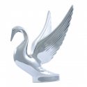 Hood Ornament Large Swan Chrome Plated Crafted in Fine Detail Includes Universal Two Stud Installation Kit