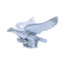 Hood Ornament Eagle Chrome Plated Crafted in Fine Detail Includes Universal Two Stud Installation Kit