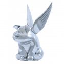 Hood Ornament Pig with Wings Chrome Plated Crafted in Fine Detail Includes Universal Two Stud Installation Kit