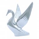 Hood Ornament Small Swan Chrome Plated Crafted in Fine Detail Includes Universal Two Stud Installation Kit